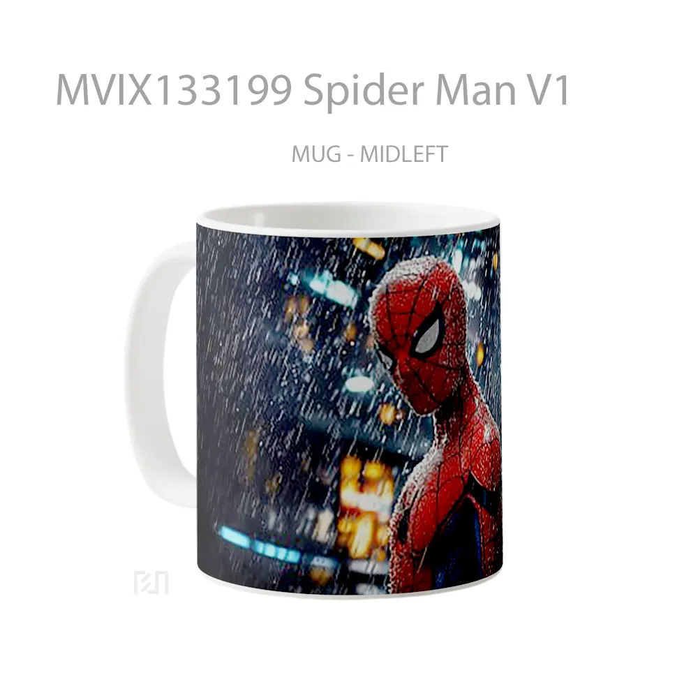 Mug Spider Man V1 Gelas Superhero - All-side / Desain