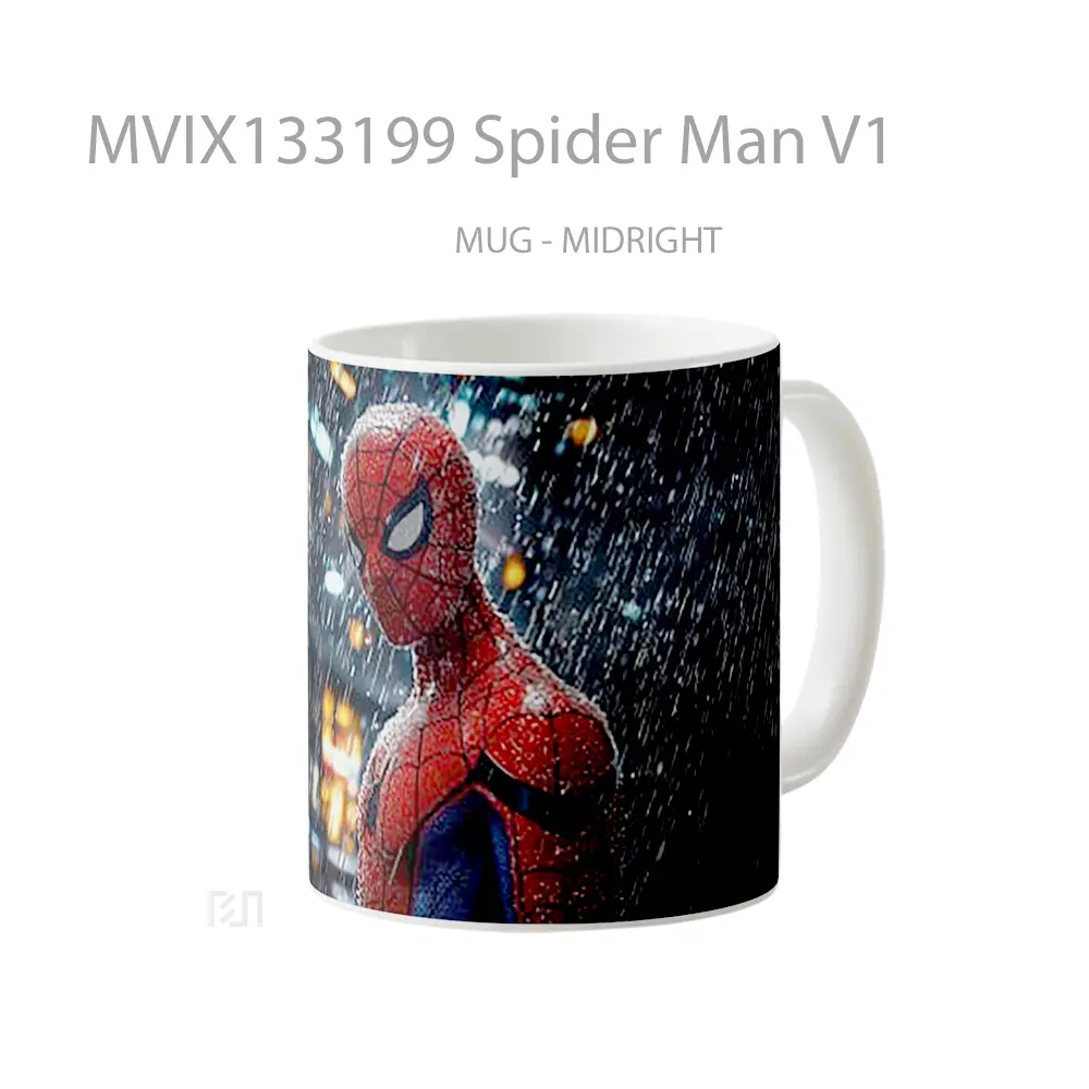 Mug Spider Man V1 Gelas Superhero - All-side / Desain