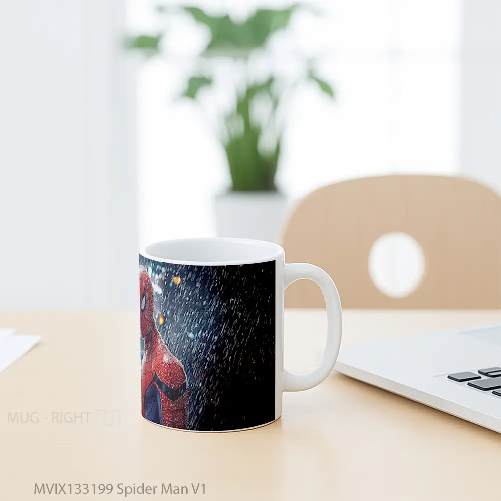 Mug Spider Man V1 Gelas Superhero - All-side / Desain