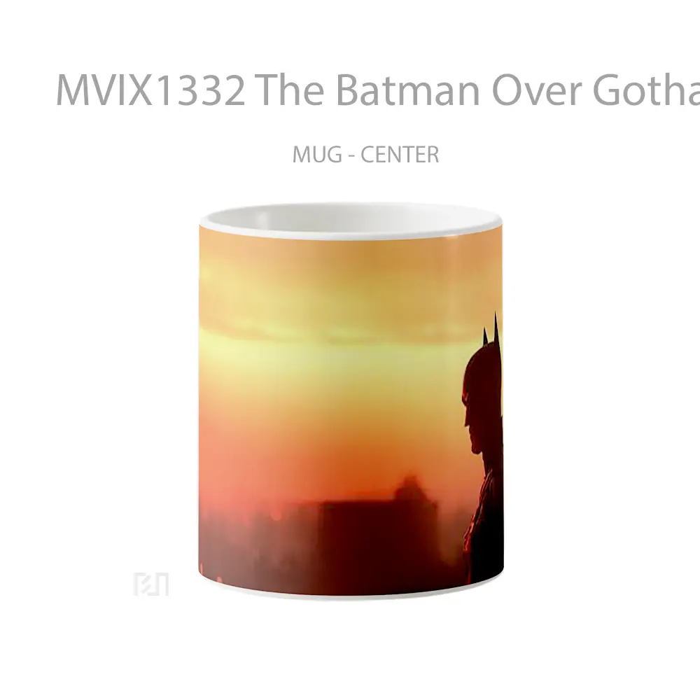 Mug The Batman Over Gotham City Gelas Superhero