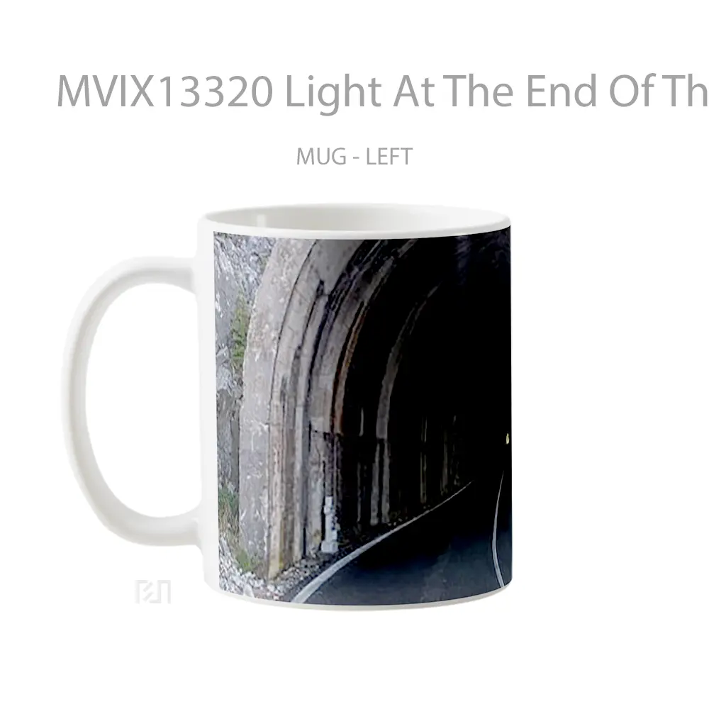 Mug Light At The End Of The Tunel Gelas Keramik Unik - All-side / Desain
