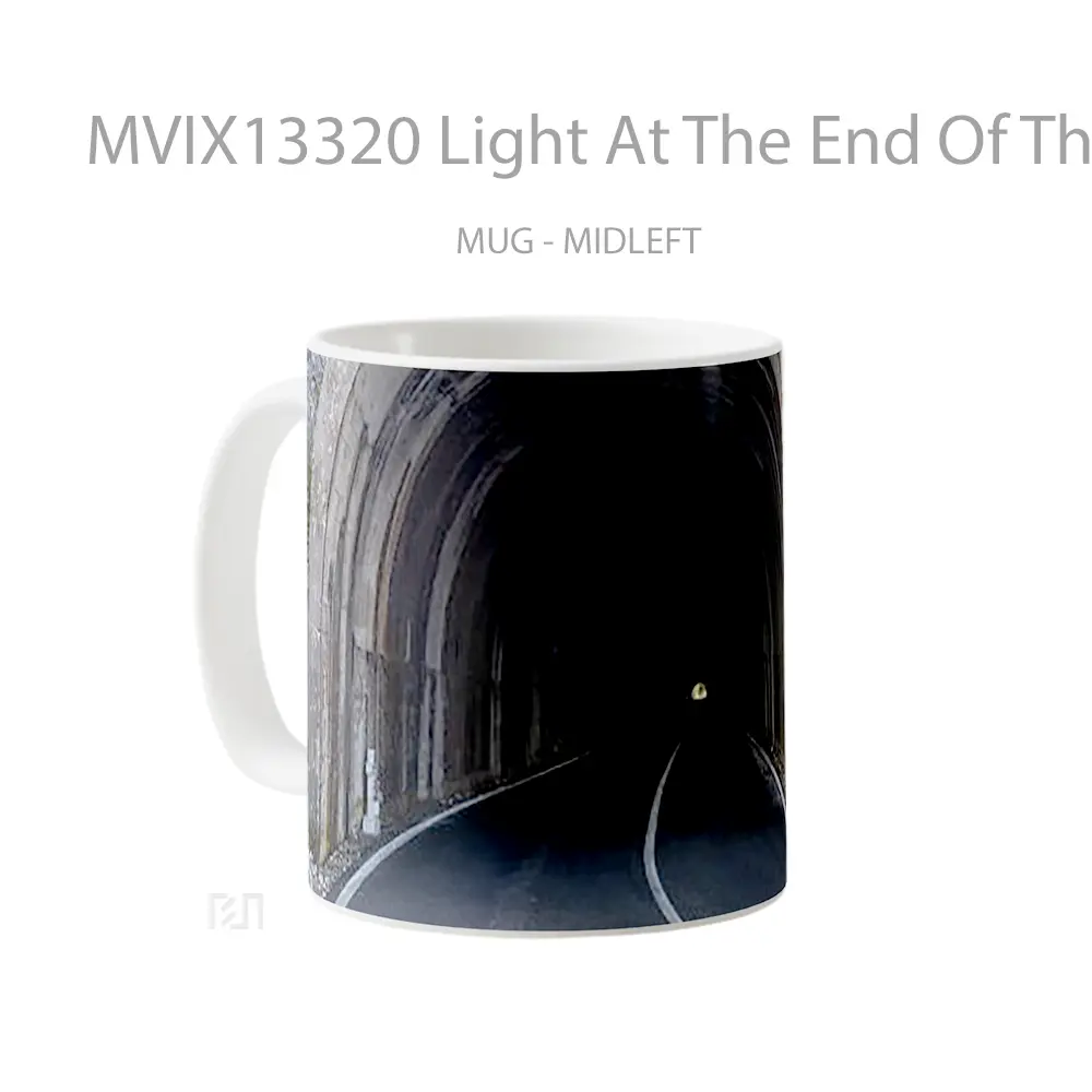 Mug Light At The End Of The Tunel Gelas Keramik Unik - All-side / Desain