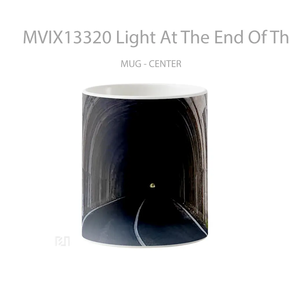 Mug Light At The End Of The Tunel Gelas Keramik Unik