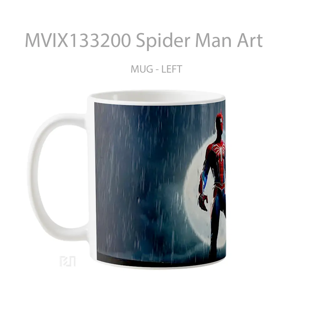 Mug Spider Man Art Gelas Superhero - All-side / Desain