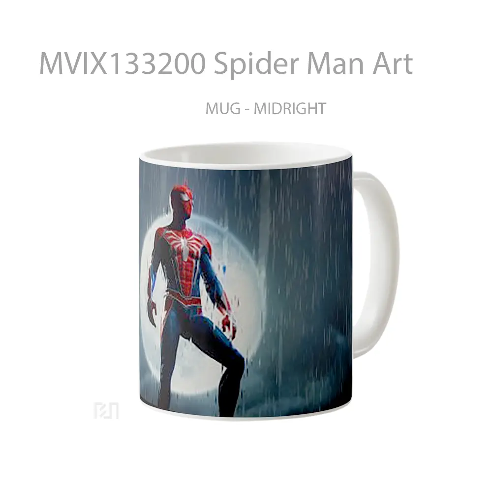 Mug Spider Man Art Gelas Superhero - All-side / Desain