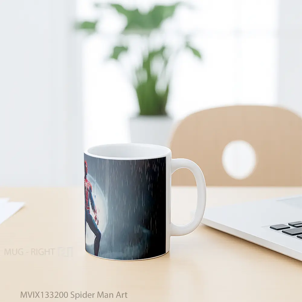 Mug Spider Man Art Gelas Superhero - All-side / Desain