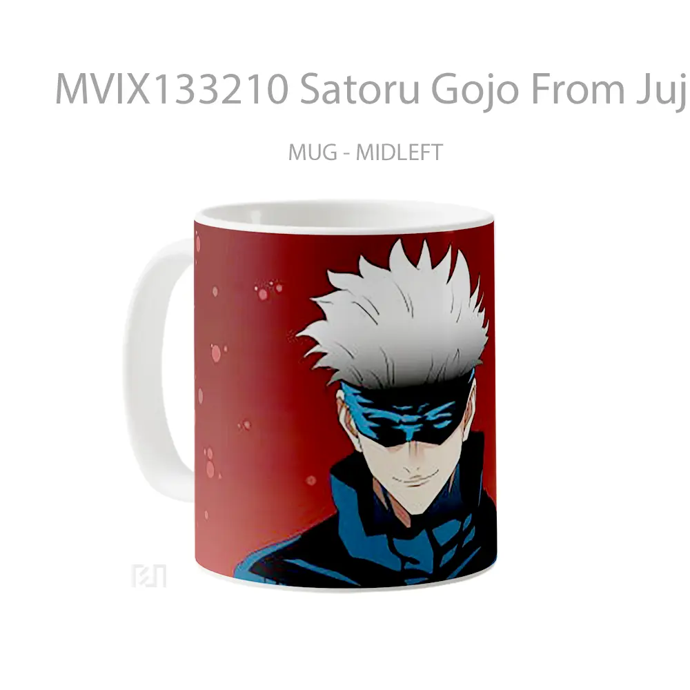 Mug Satoru Gojo From Jujutsu Kaisen V8 Gelas Keramik Unik - All-side / Desain