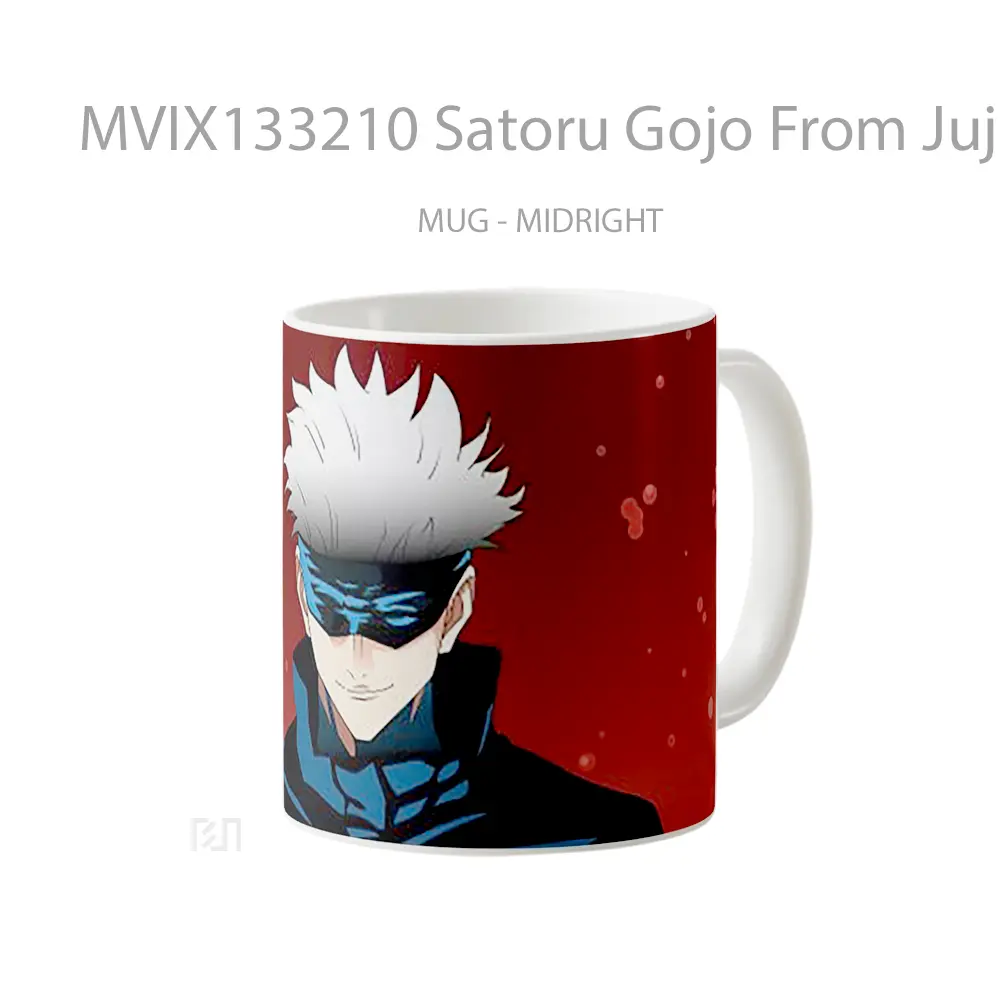 Mug Satoru Gojo From Jujutsu Kaisen V8 Gelas Keramik Unik - All-side / Desain