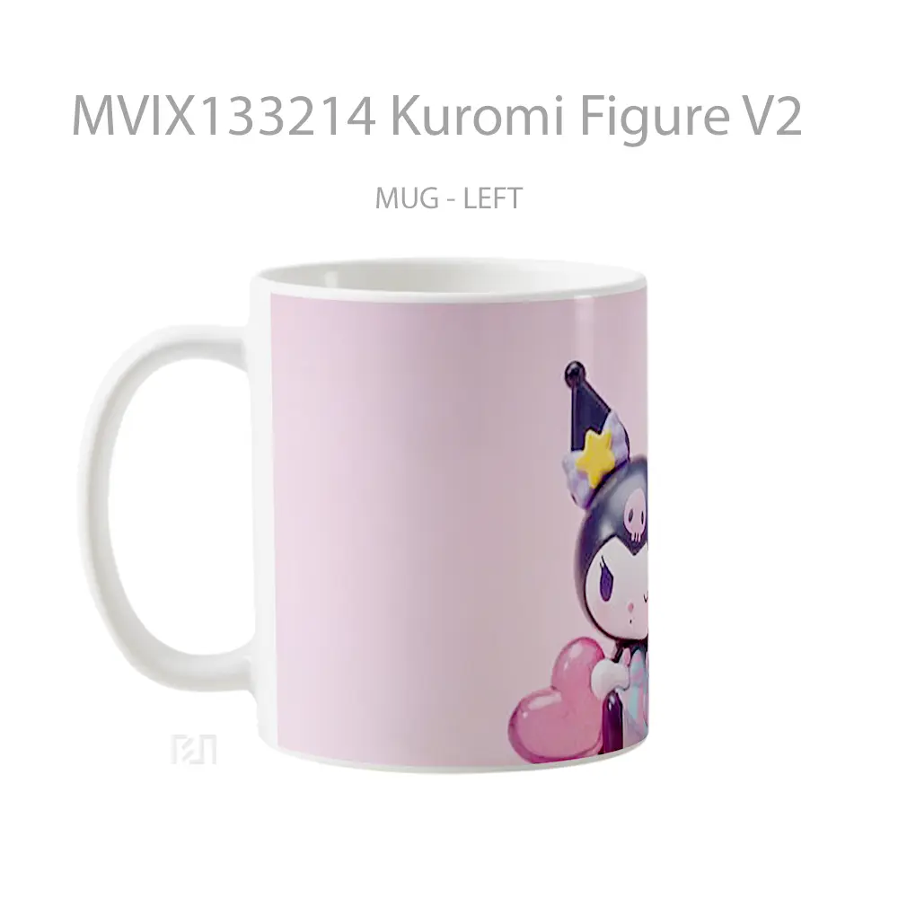 Mug Kuromi Figure V2 Gelas Keramik Unik - All-side / Desain