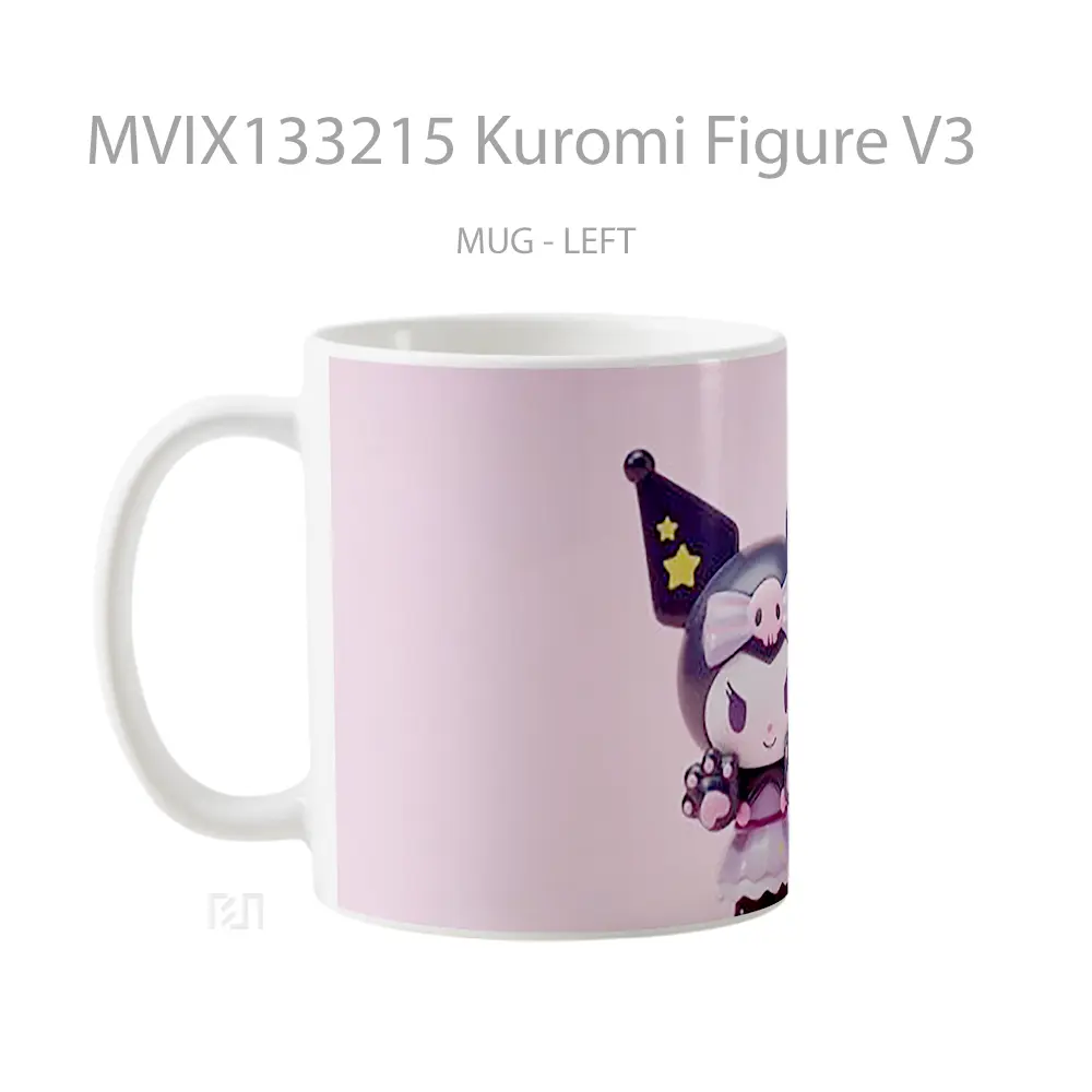 Mug Kuromi Figure V3 Gelas Keramik Unik - All-side / Desain