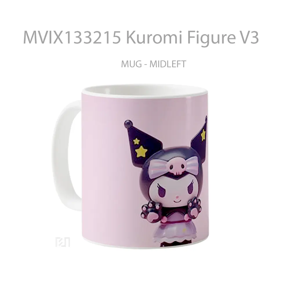 Mug Kuromi Figure V3 Gelas Keramik Unik - All-side / Desain