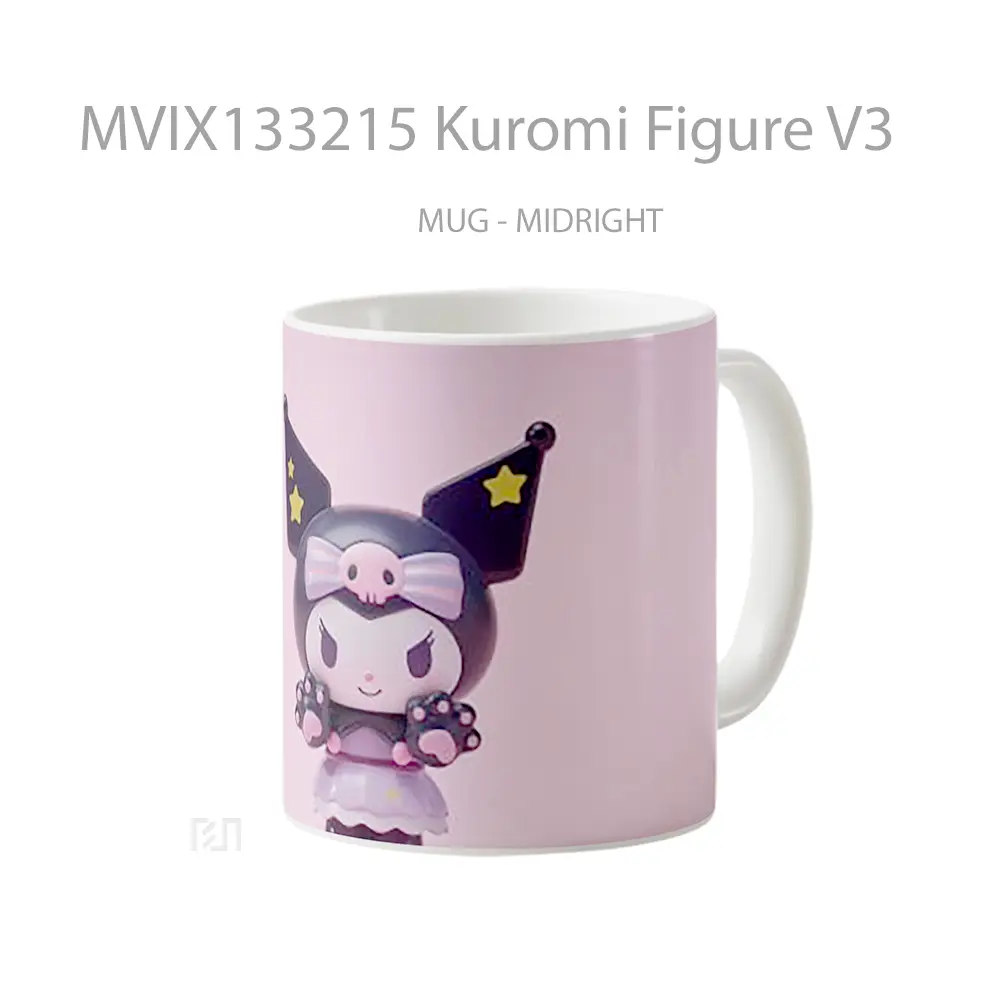 Mug Kuromi Figure V3 Gelas Keramik Unik - All-side / Desain