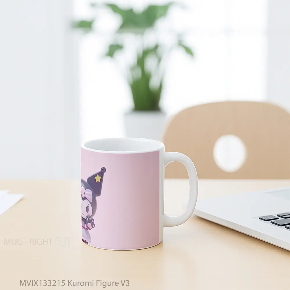 Mug Kuromi Figure V3 Gelas Keramik Unik - All-side / Desain