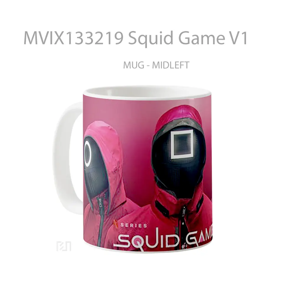 Mug Squid Game V1 Cangkir Gamer - All-side / Desain