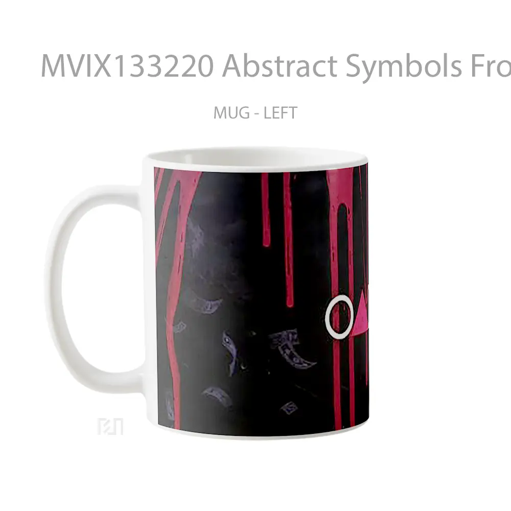Mug Abstract Symbols From Squid Game Cangkir Gamer - All-side / Desain