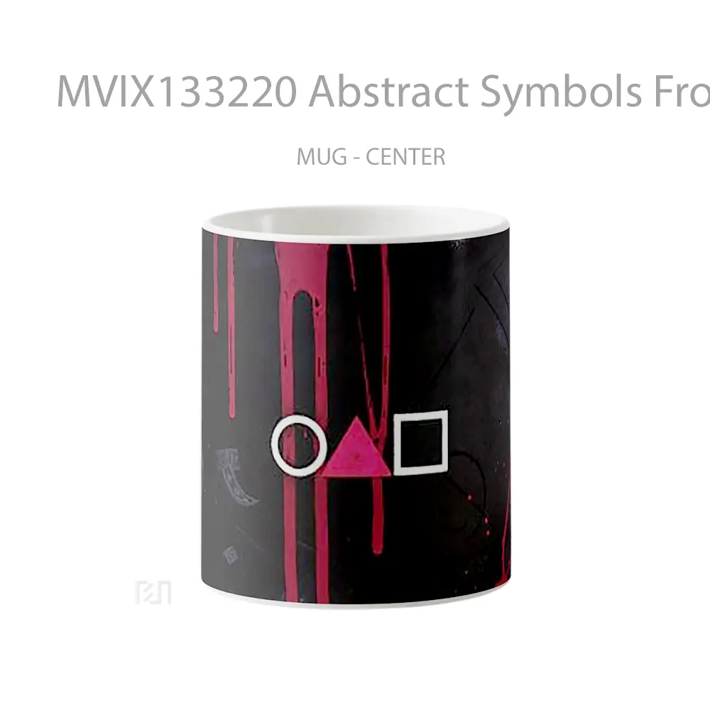 Mug Abstract Symbols From Squid Game Cangkir Gamer