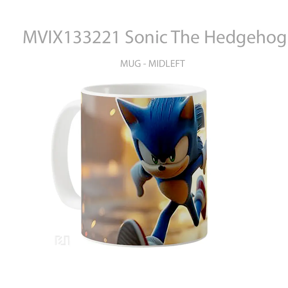 Mug Sonic The Hedgehog V2 Gelas Keramik Unik - All-side / Desain