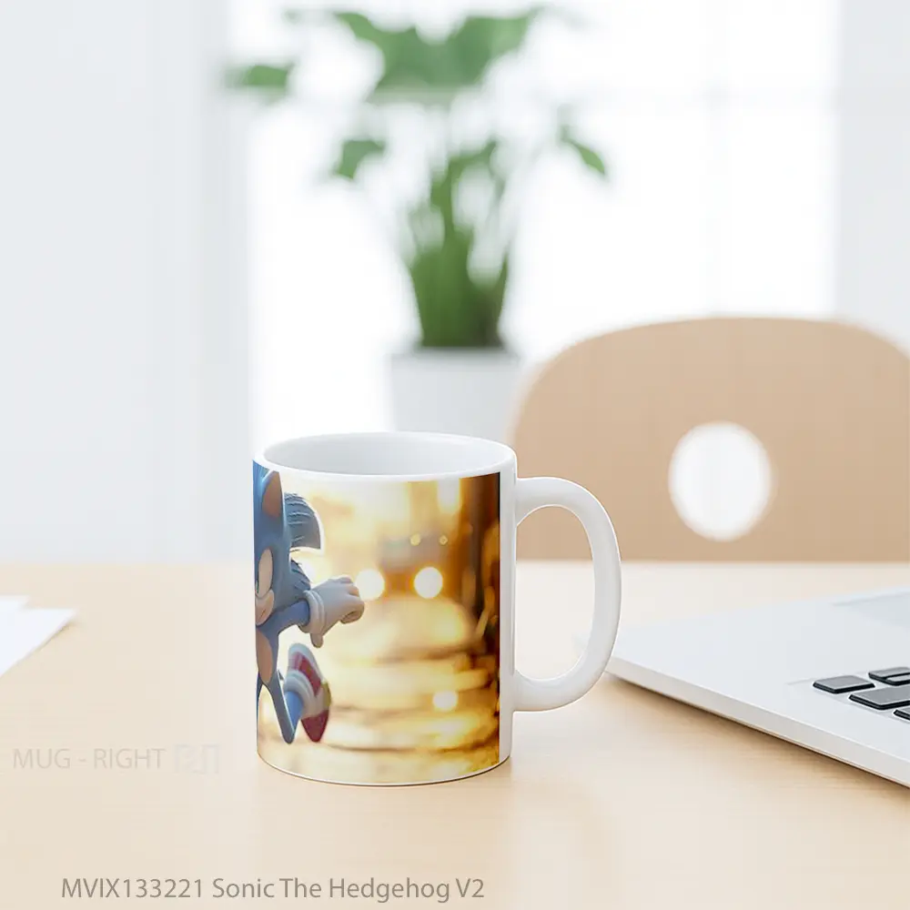 Mug Sonic The Hedgehog V2 Gelas Keramik Unik - All-side / Desain