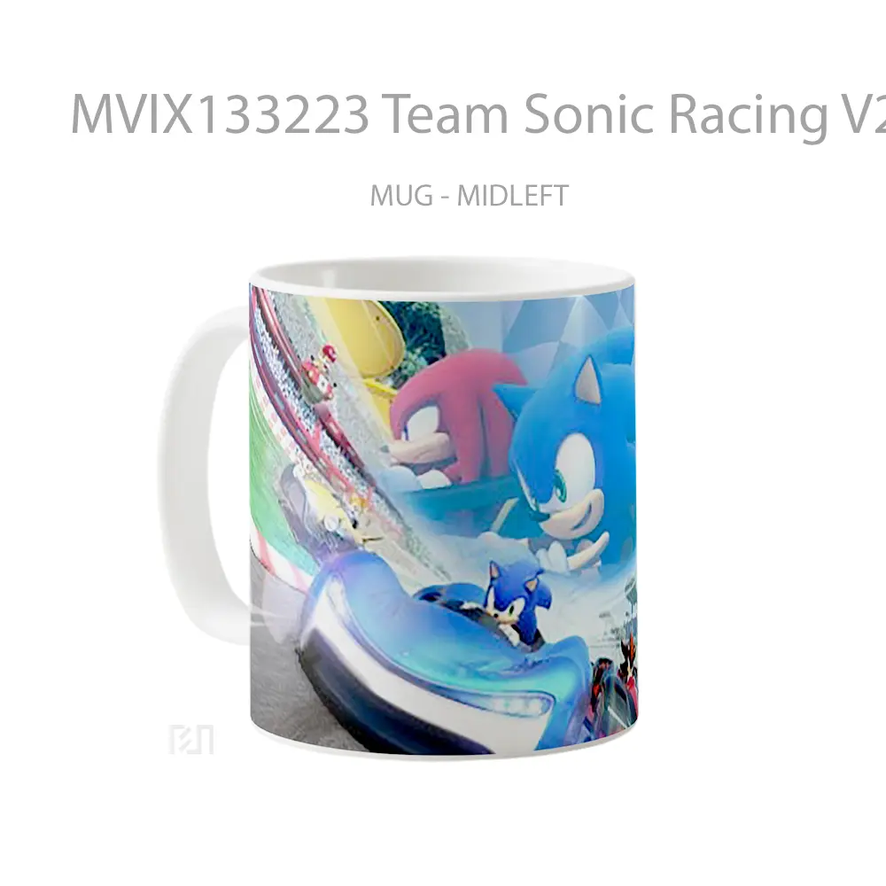 Mug Team Sonic Racing V2 Gelas Keramik Unik - All-side / Desain