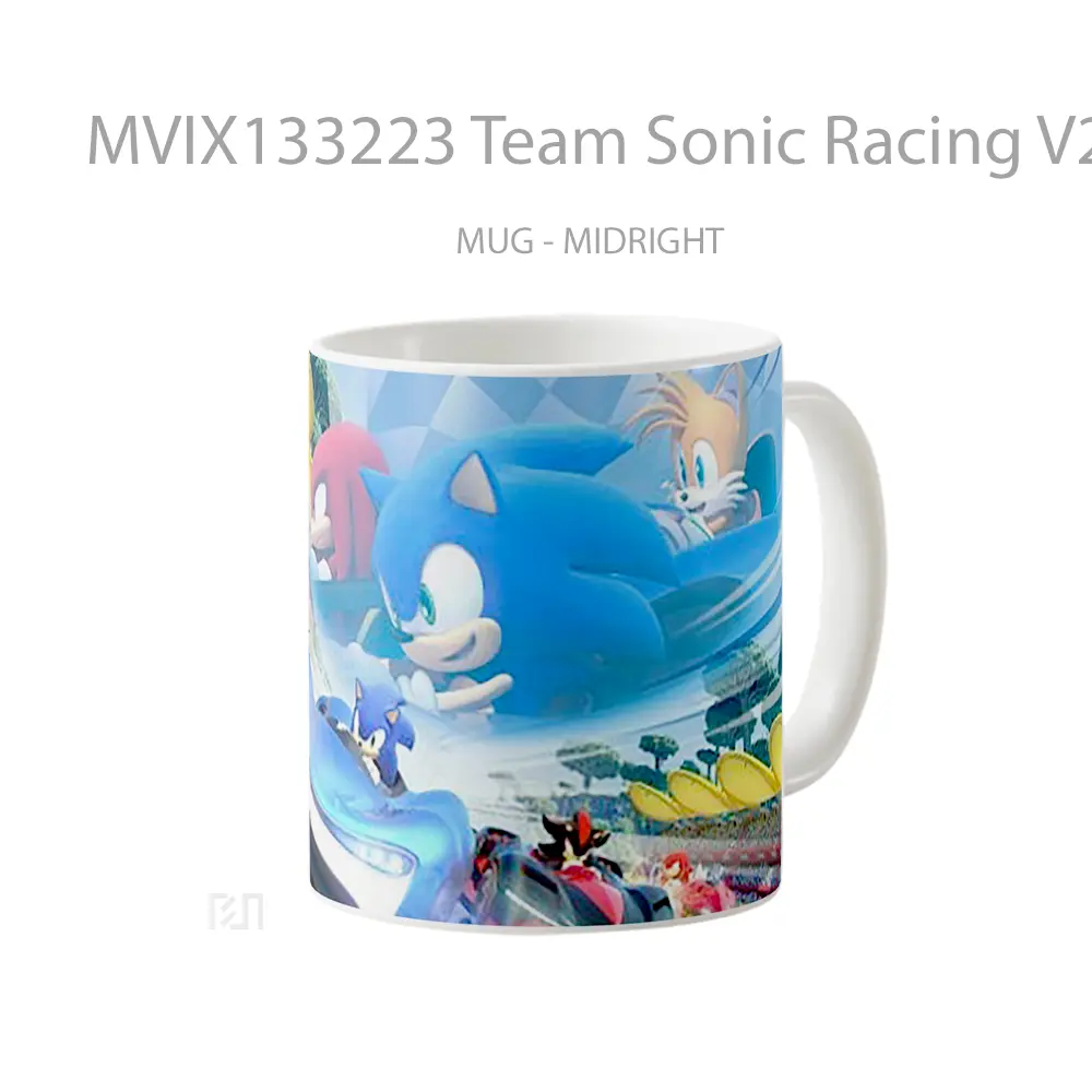 Mug Team Sonic Racing V2 Gelas Keramik Unik - All-side / Desain