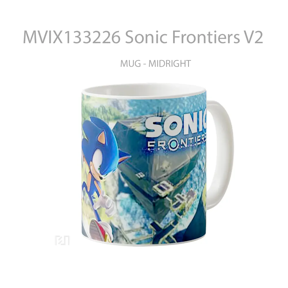 Mug Sonic Frontiers V2 Gelas Keramik Unik - Tampak Tengah