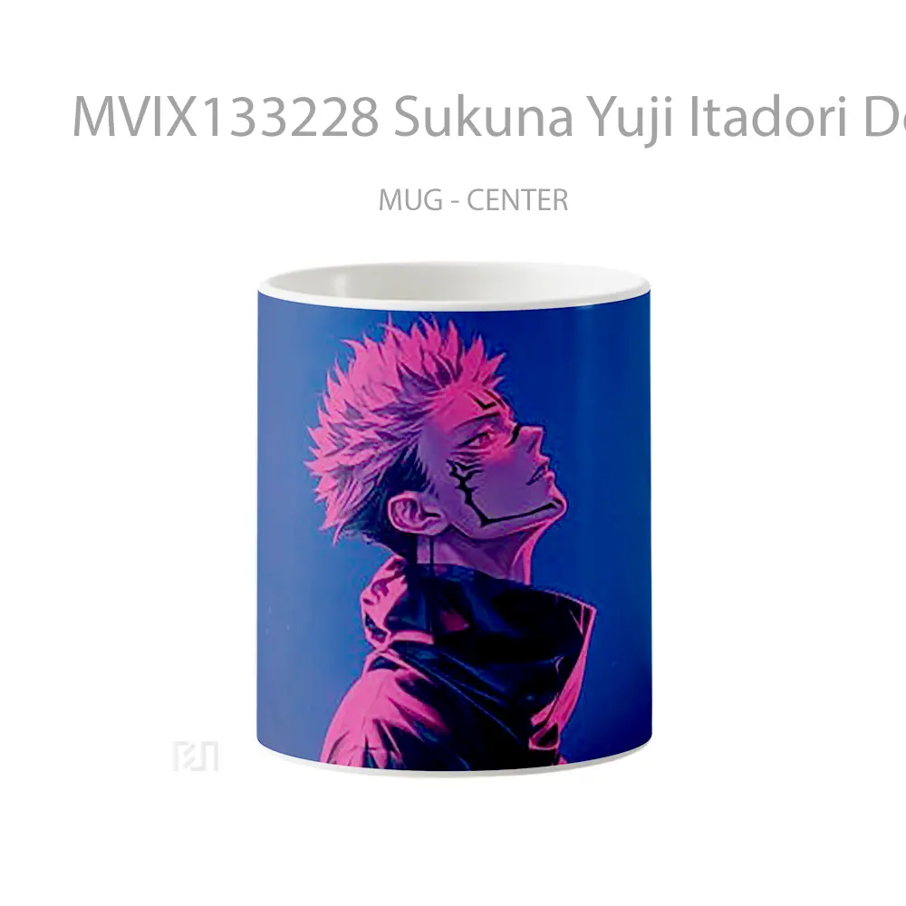 Mug Sukuna Yuji Itadori De Jujutsu Kaisen Gelas Keramik Unik