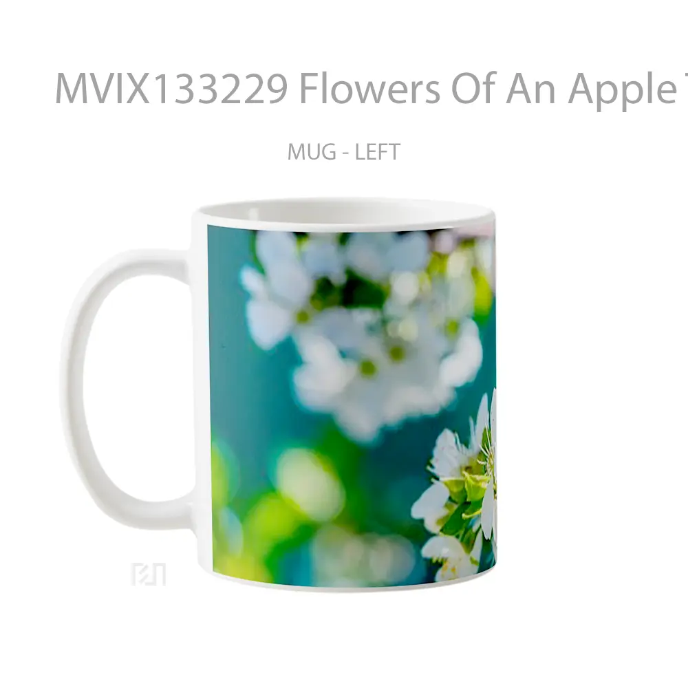 Mug Flowers Of An Apple Tree Gelas Pemandangan Alam - All-side / Desain