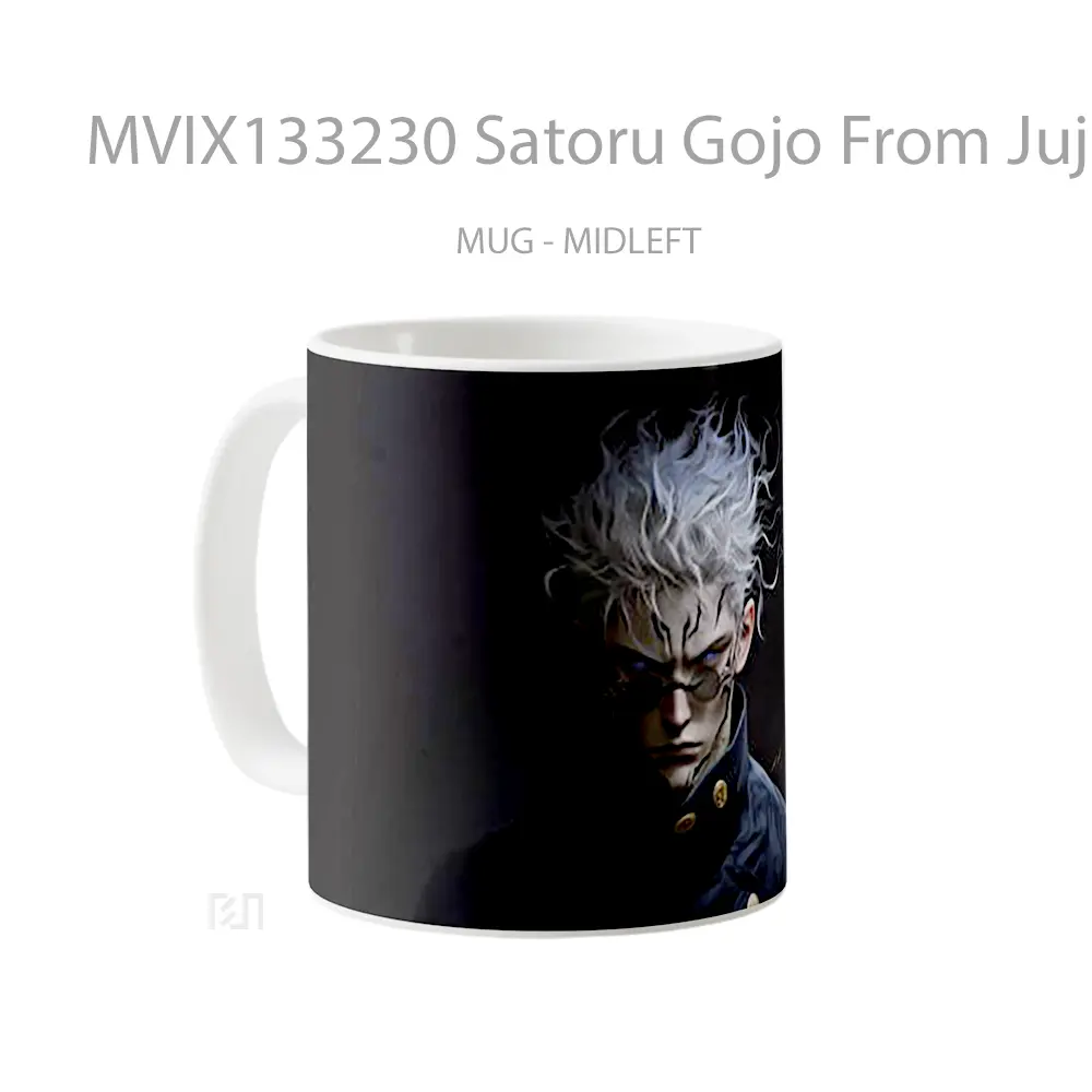 Mug Satoru Gojo From Jujutsu Kaisen V9 Gelas Keramik Unik - All-side / Desain