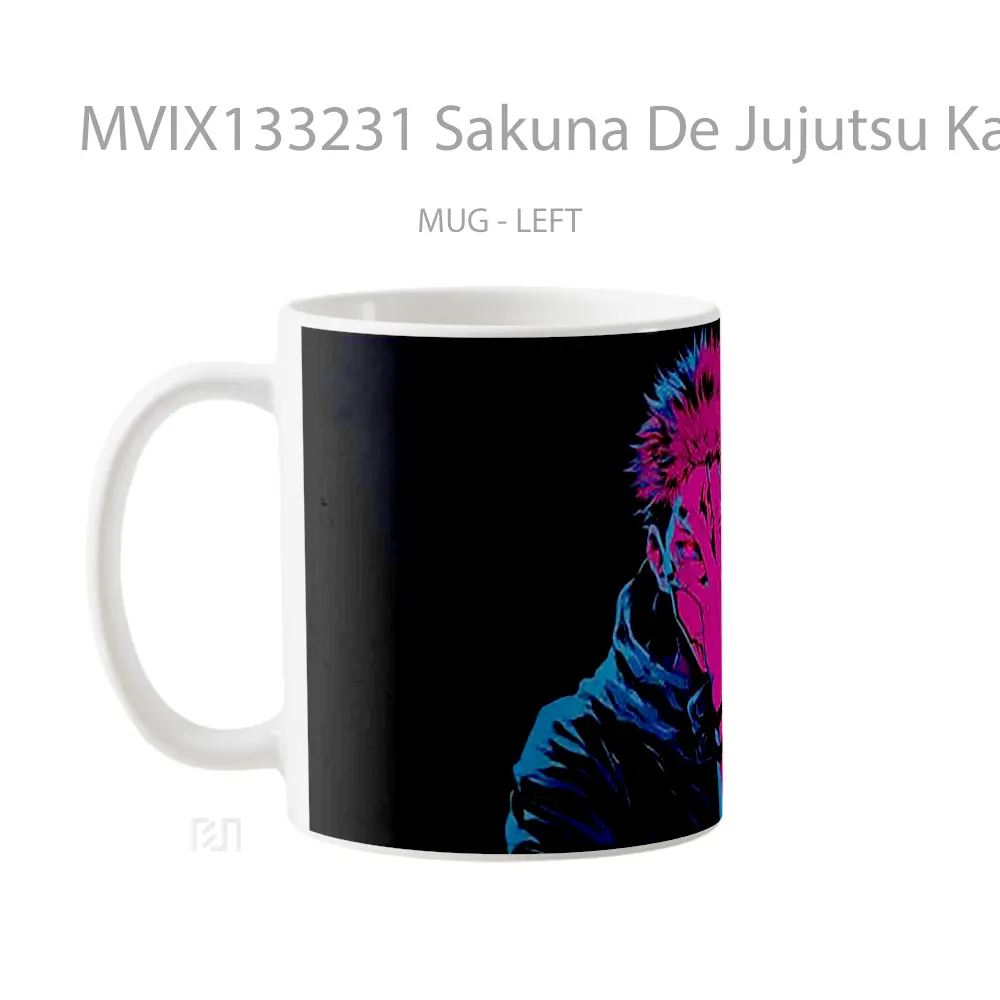 Mug Sakuna De Jujutsu Kaisen Gelas Keramik Unik - All-side / Desain