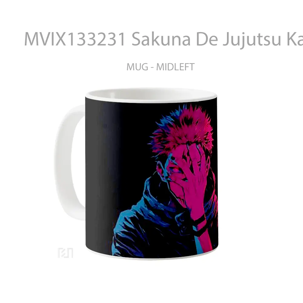 Mug Sakuna De Jujutsu Kaisen Gelas Keramik Unik - All-side / Desain