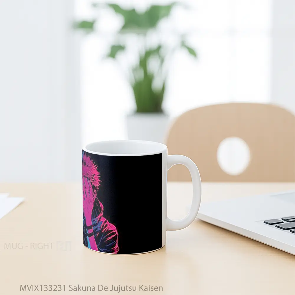 Mug Sakuna De Jujutsu Kaisen Gelas Keramik Unik - All-side / Desain