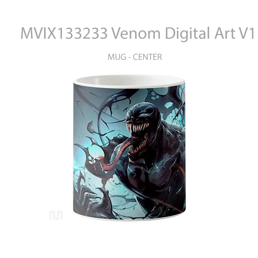 Mug Venom Digital Art V1 Gelas Superhero