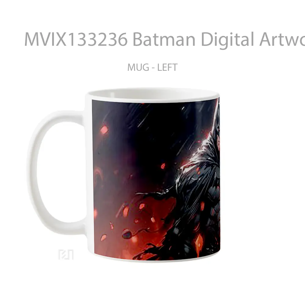 Mug Batman Digital Artwork Gelas Superhero - All-side / Desain