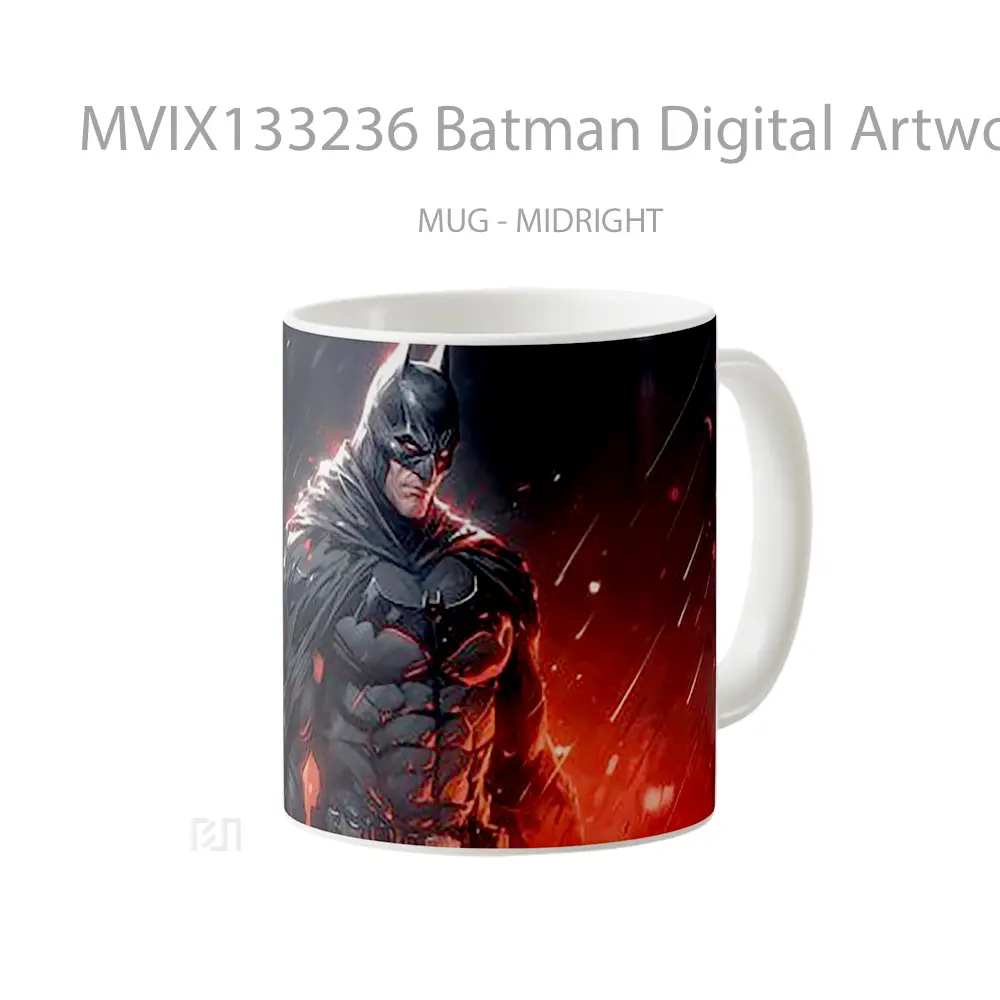 Mug Batman Digital Artwork Gelas Superhero - All-side / Desain