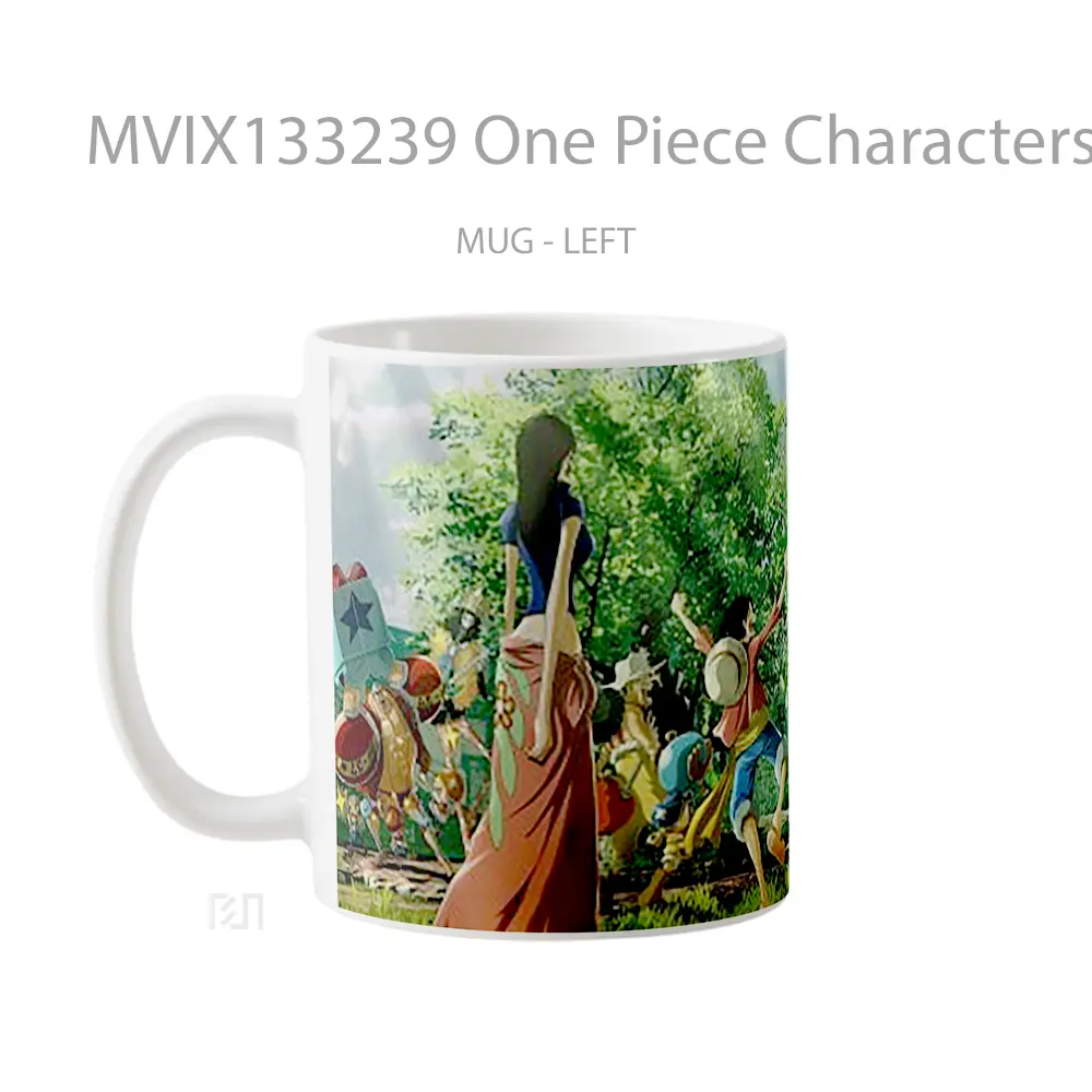 Mug One Piece Characters V2 Cangkir Anime - All-side / Desain