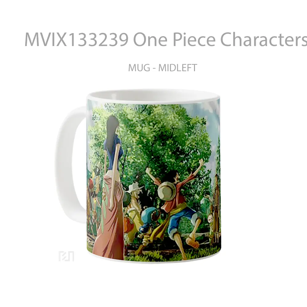Mug One Piece Characters V2 Cangkir Anime - All-side / Desain