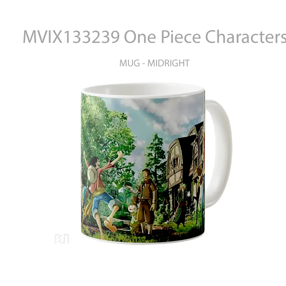 Mug One Piece Characters V2 Cangkir Anime - All-side / Desain