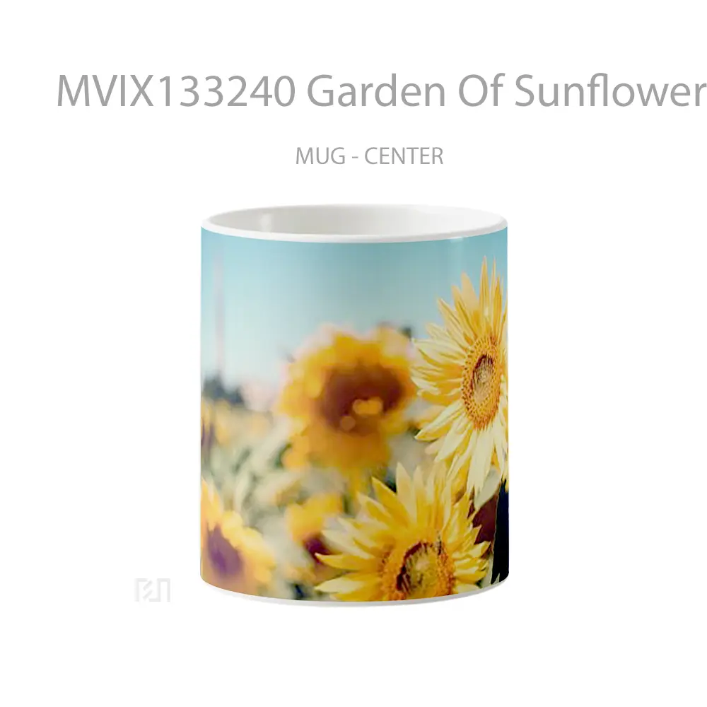 Mug Garden Of Sunflowers Gelas Pemandangan Alam