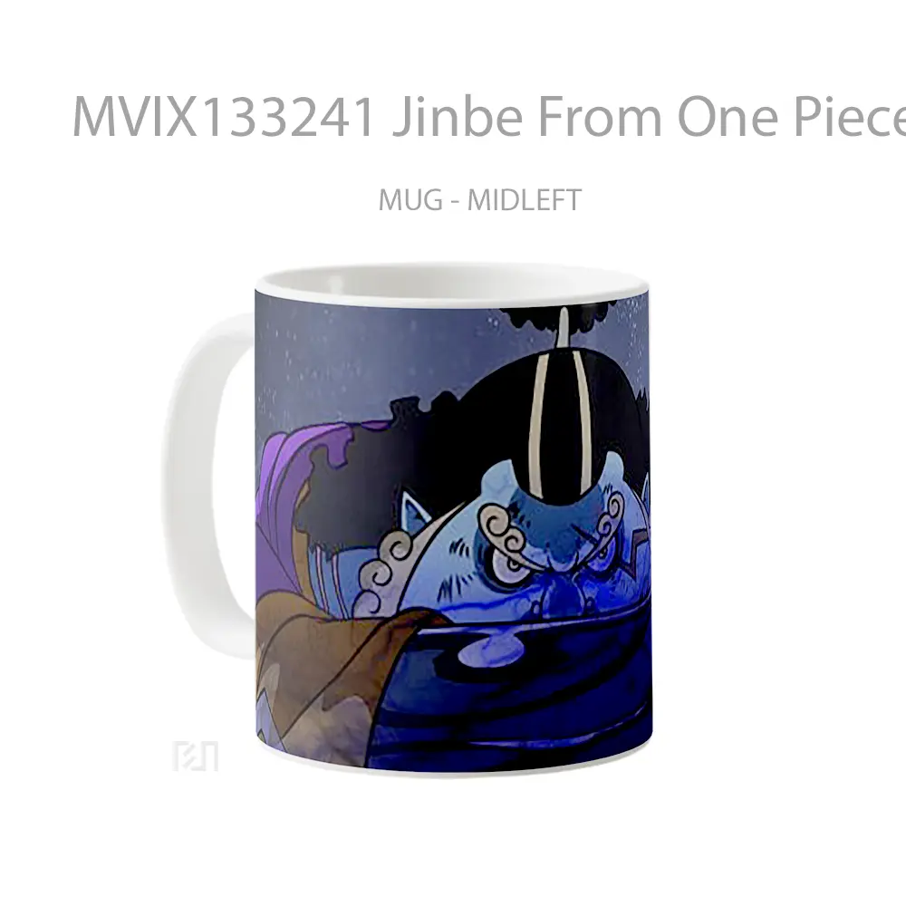Mug Jinbe From One Piece Cangkir Anime - All-side / Desain