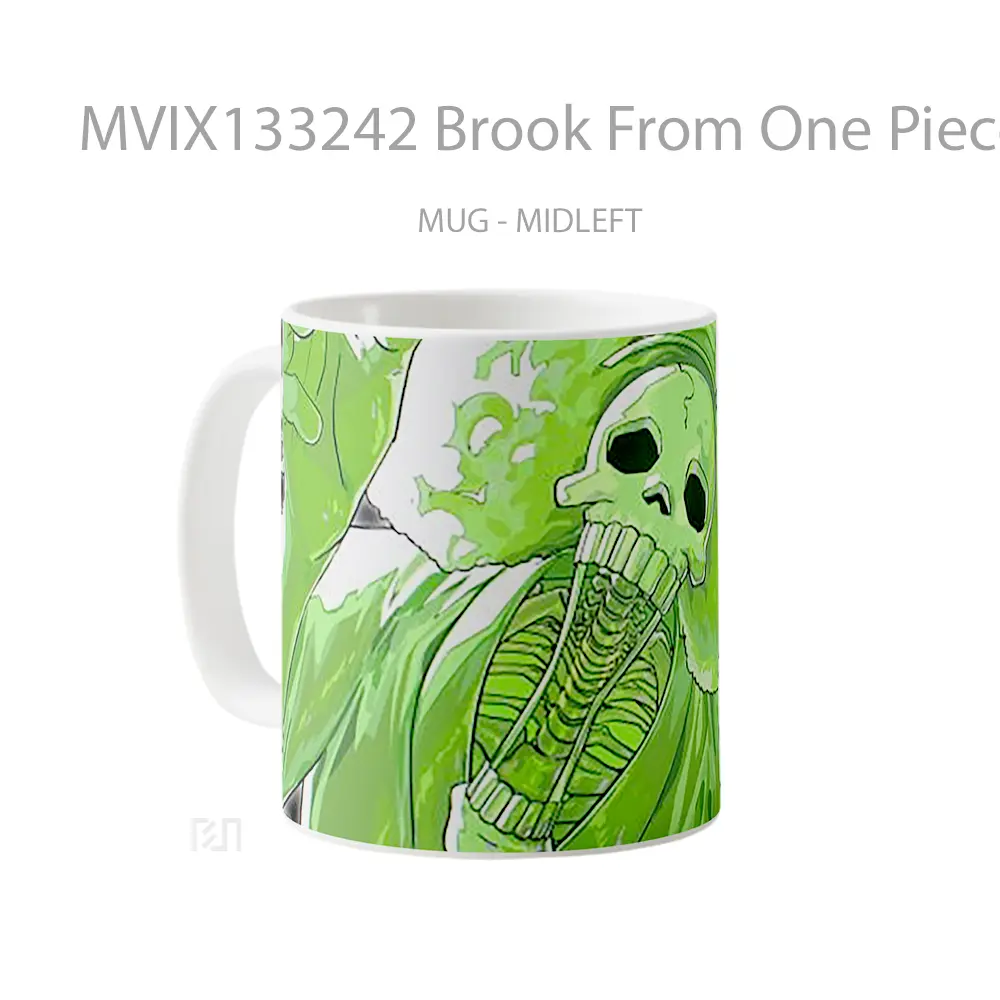 Mug Brook From One Piece V1 Cangkir Anime - All-side / Desain