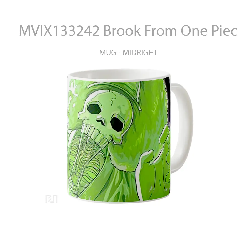 Mug Brook From One Piece V1 Cangkir Anime - All-side / Desain