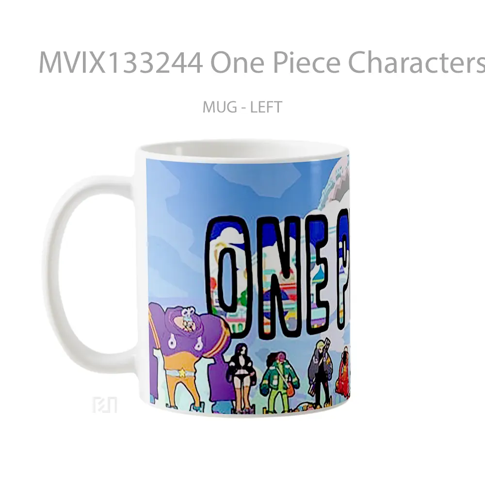 Mug One Piece Characters V3 Cangkir Anime - All-side / Desain
