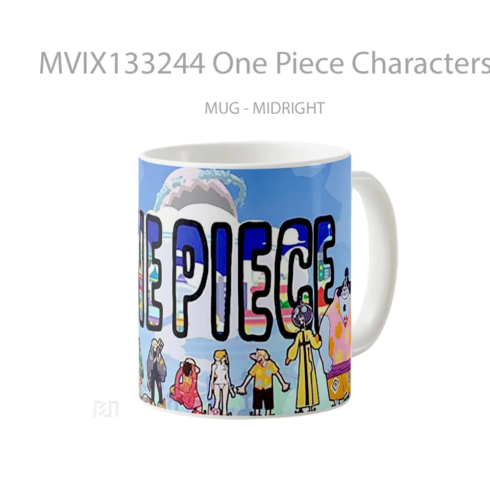 Mug One Piece Characters V3 Cangkir Anime - All-side / Desain