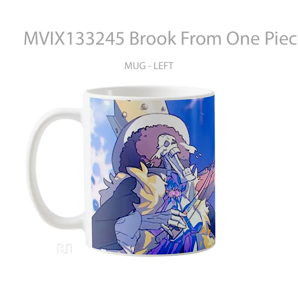 Mug Brook From One Piece V2 Cangkir Anime - All-side / Desain