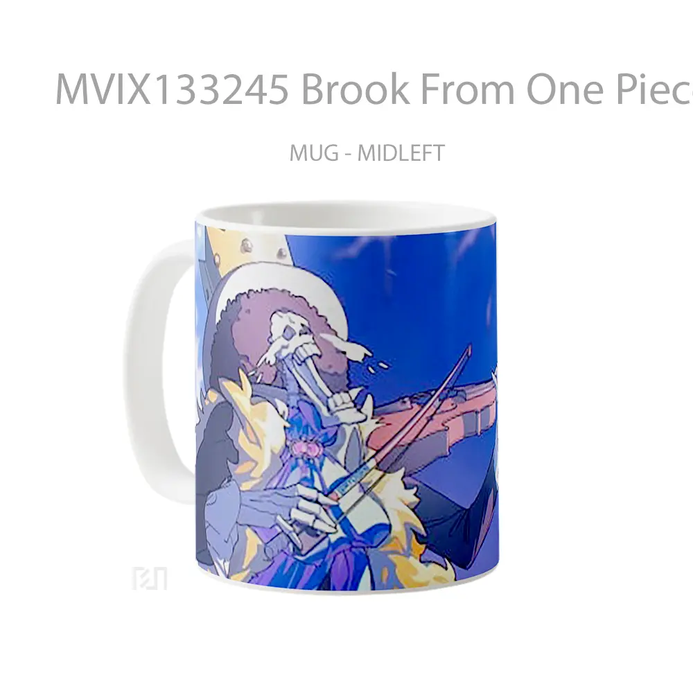 Mug Brook From One Piece V2 Cangkir Anime - All-side / Desain