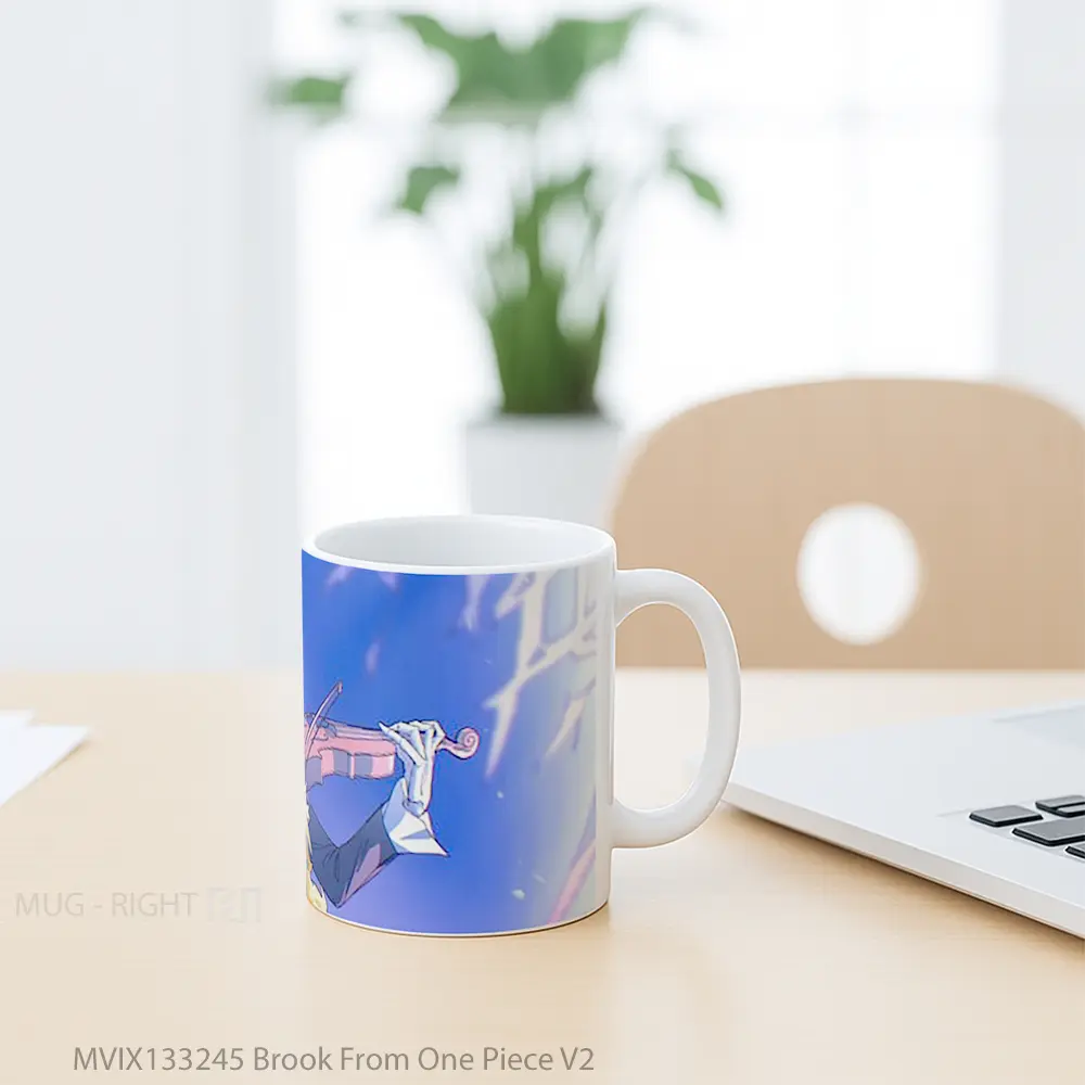 Mug Brook From One Piece V2 Cangkir Anime - All-side / Desain