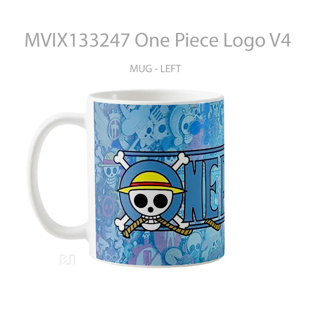 Mug One Piece Logo V4 Cangkir Anime - All-side / Desain