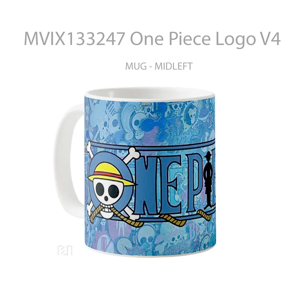 Mug One Piece Logo V4 Cangkir Anime - All-side / Desain