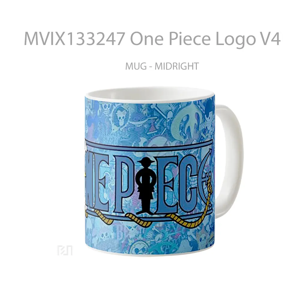 Mug One Piece Logo V4 Cangkir Anime - All-side / Desain