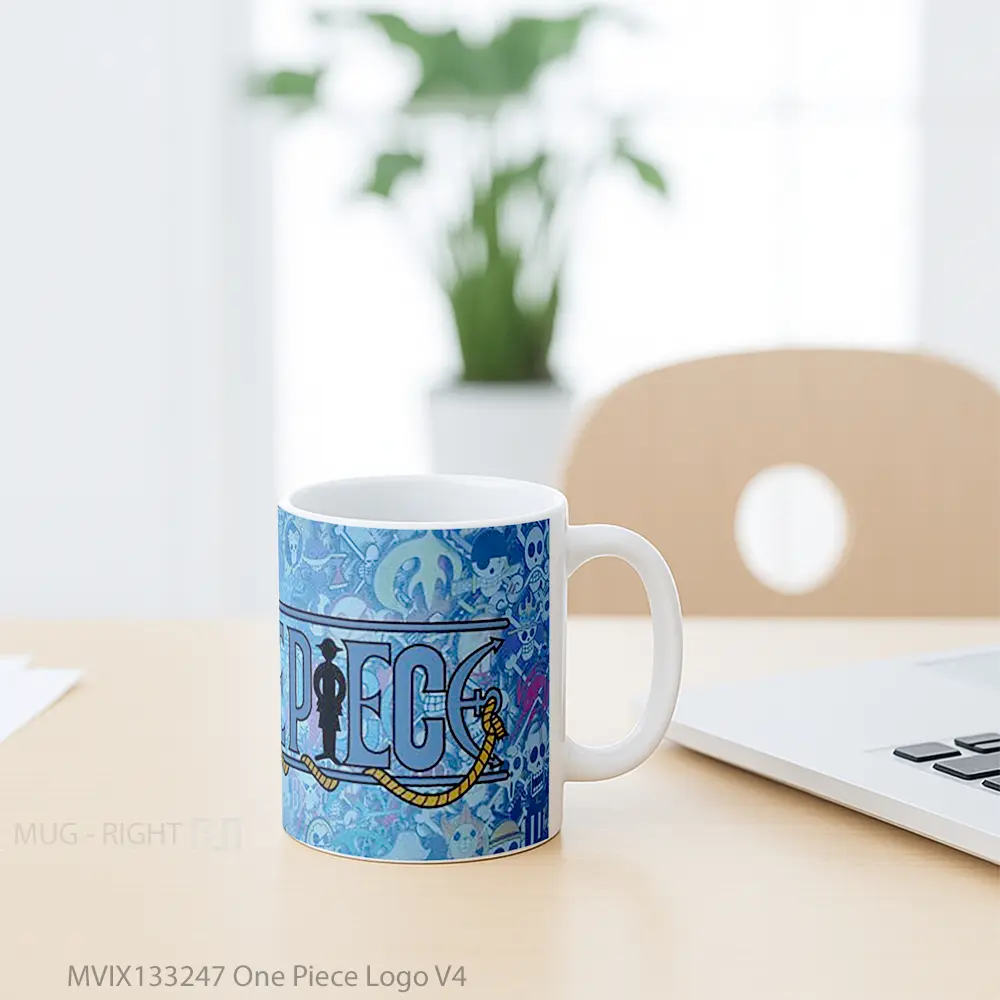 Mug One Piece Logo V4 Cangkir Anime - All-side / Desain